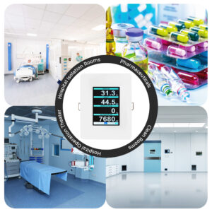 Air Change Per Hour Monitor with Touch Screen
