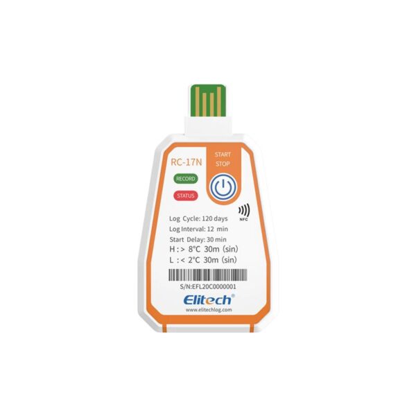 Disposable NFC Temperature Data Logger